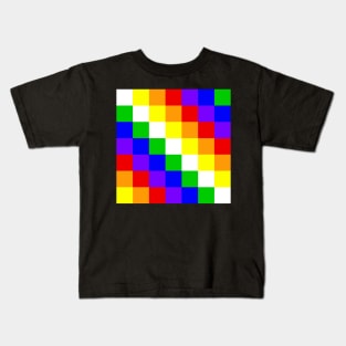 Wiphala (color modification) Kids T-Shirt